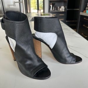 Vince leather block heels